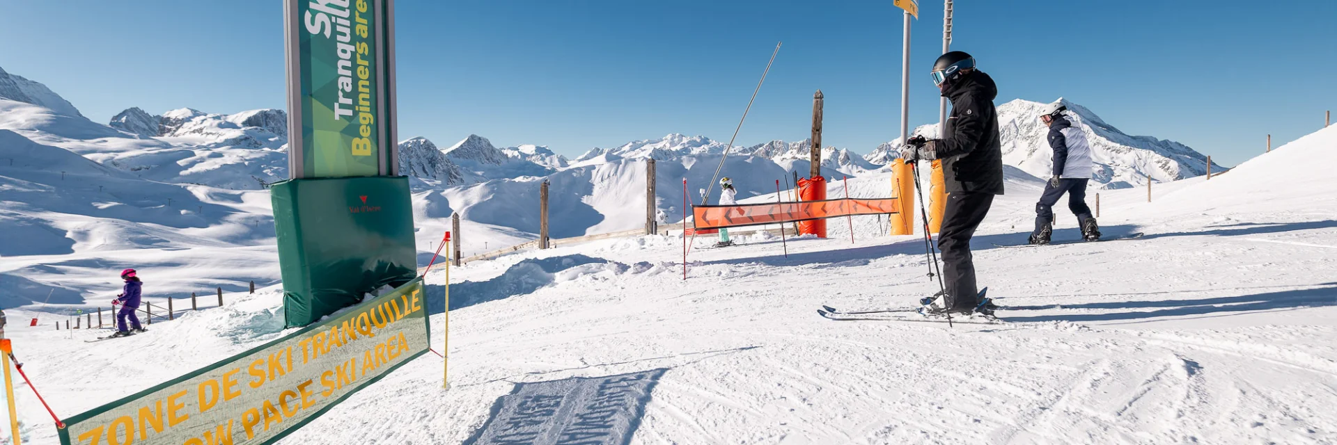 Quiet skiing in Val d'Isère