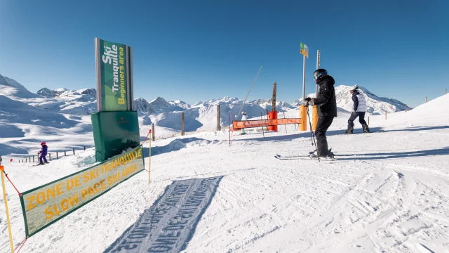 Quiet skiing in Val d'Isère