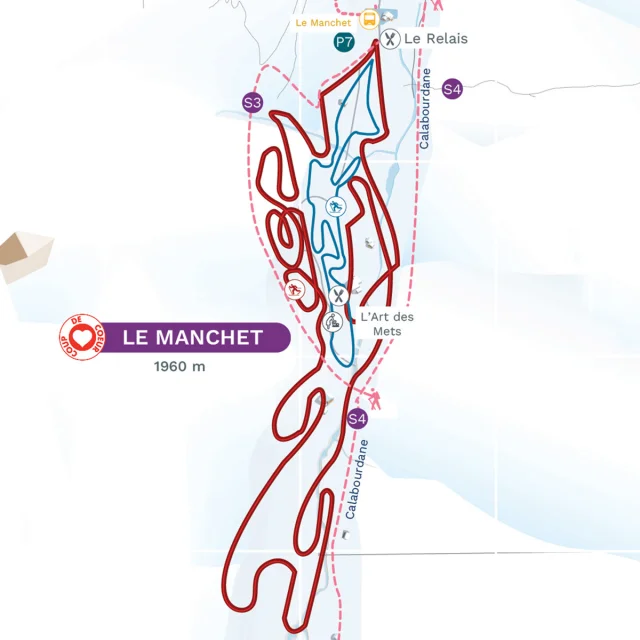 Winter Hiking or Cross-Country Skiing Du Manchet Area in Val Disere