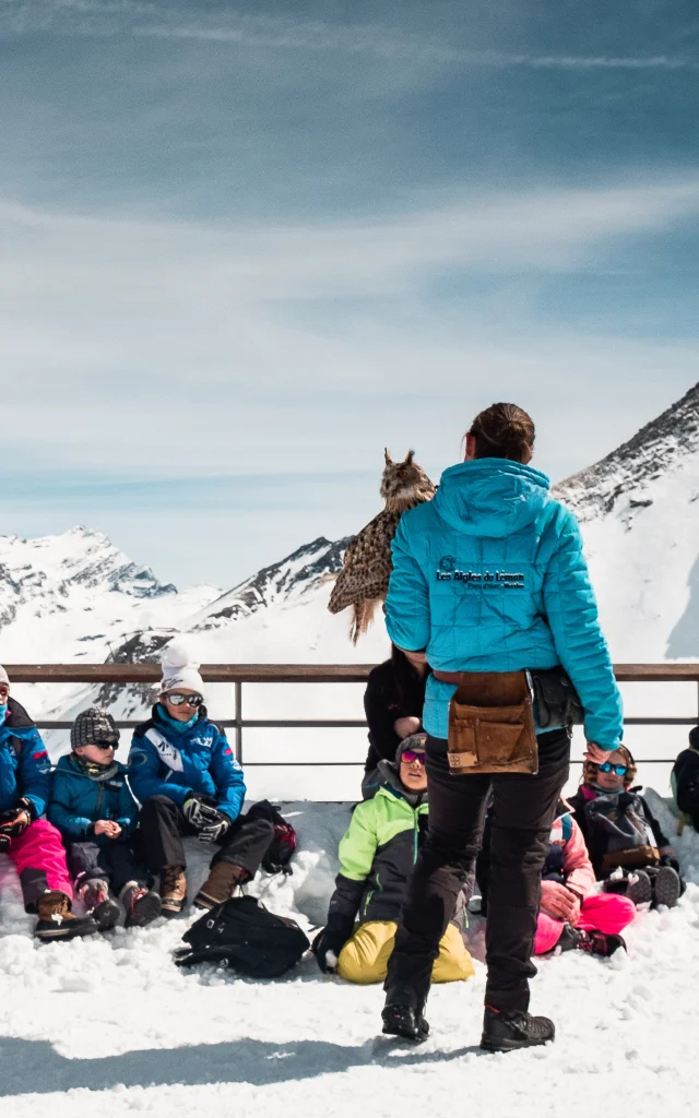 Les Aigles Du Leman in cima alla Solaise in Val d'Isère