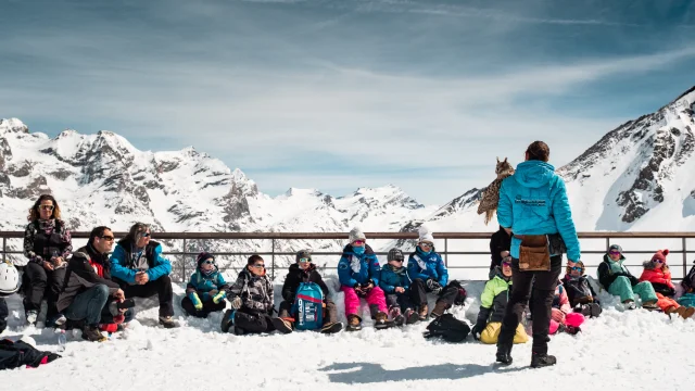 Les Aigles Du Leman en haut de Solaise à Val d'Isère