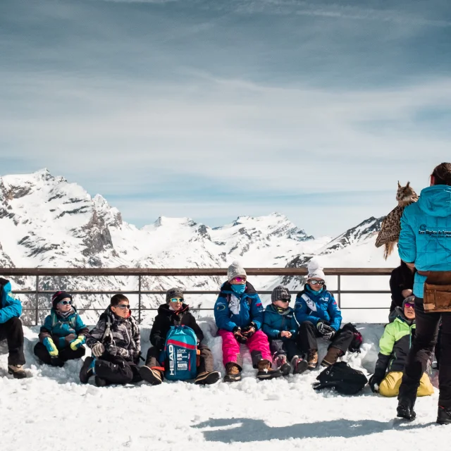 Les Aigles Du Leman en haut de Solaise à Val d'Isère